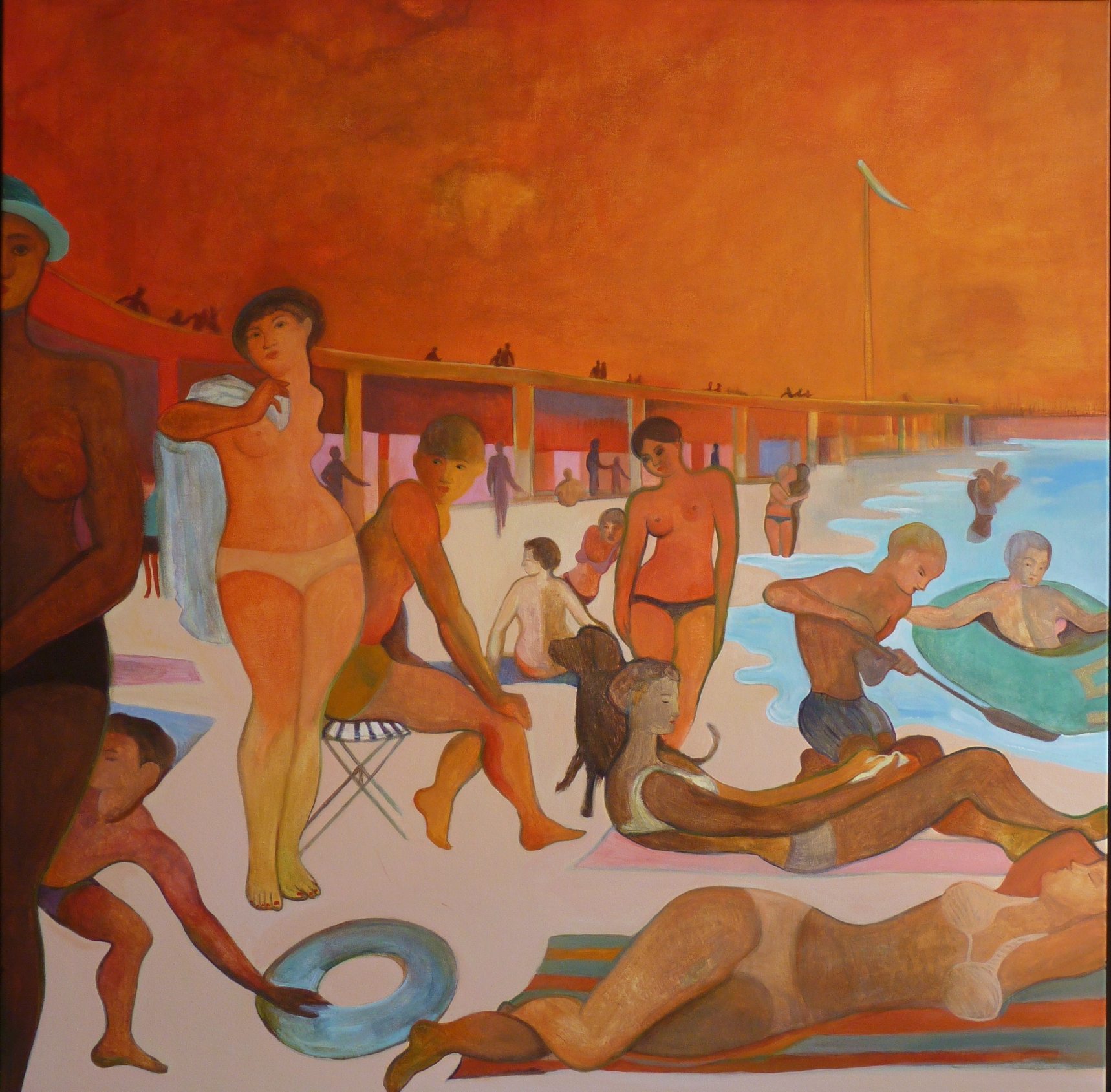 PLAGE DE LA POINTE ROUGE AU COUCHANT - Linette Cajou